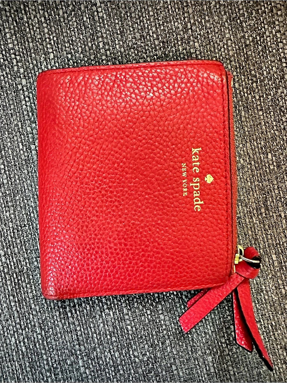 Kate Spade Red Zip Wallet